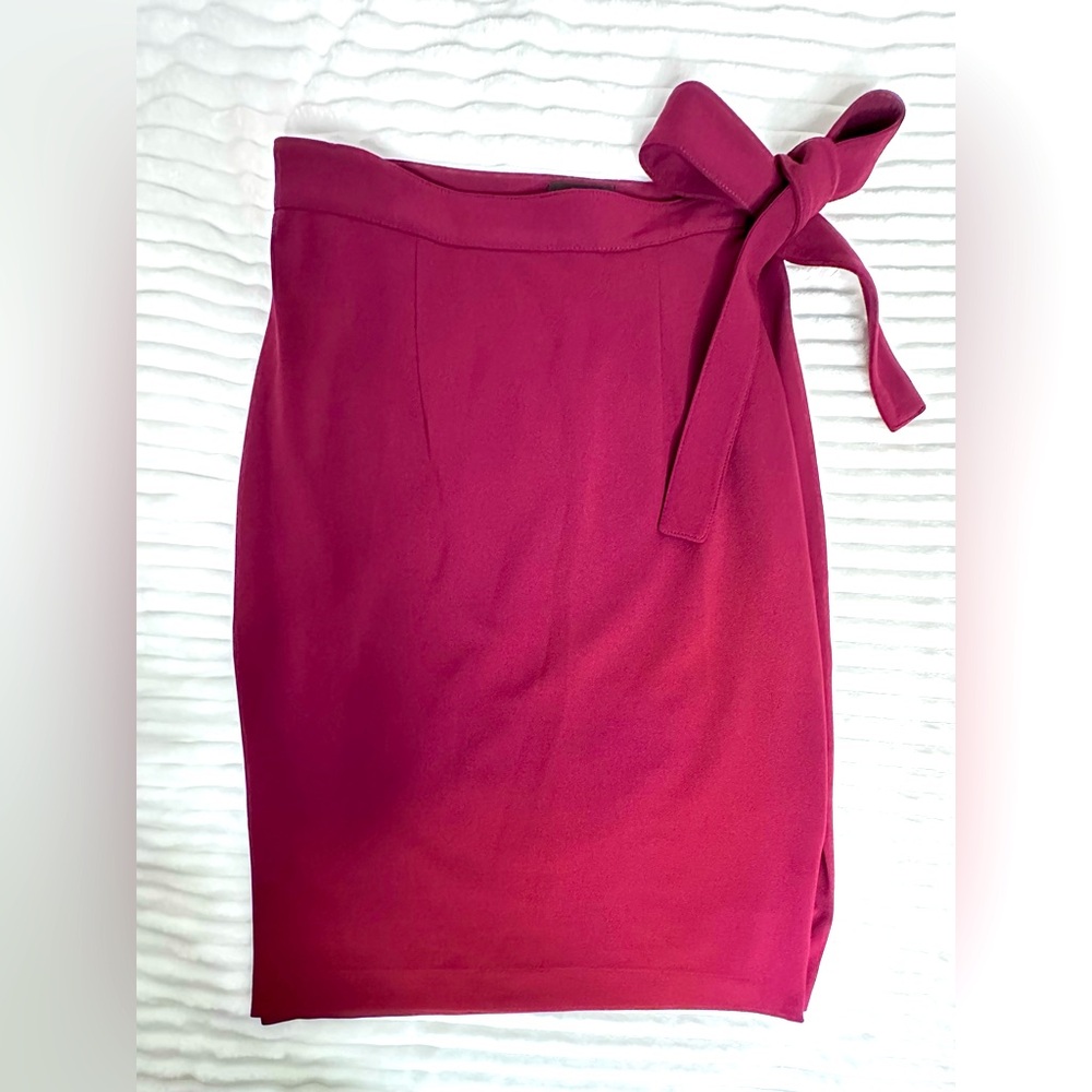 Express | Pencil Skirt w/Side Tie and Slit